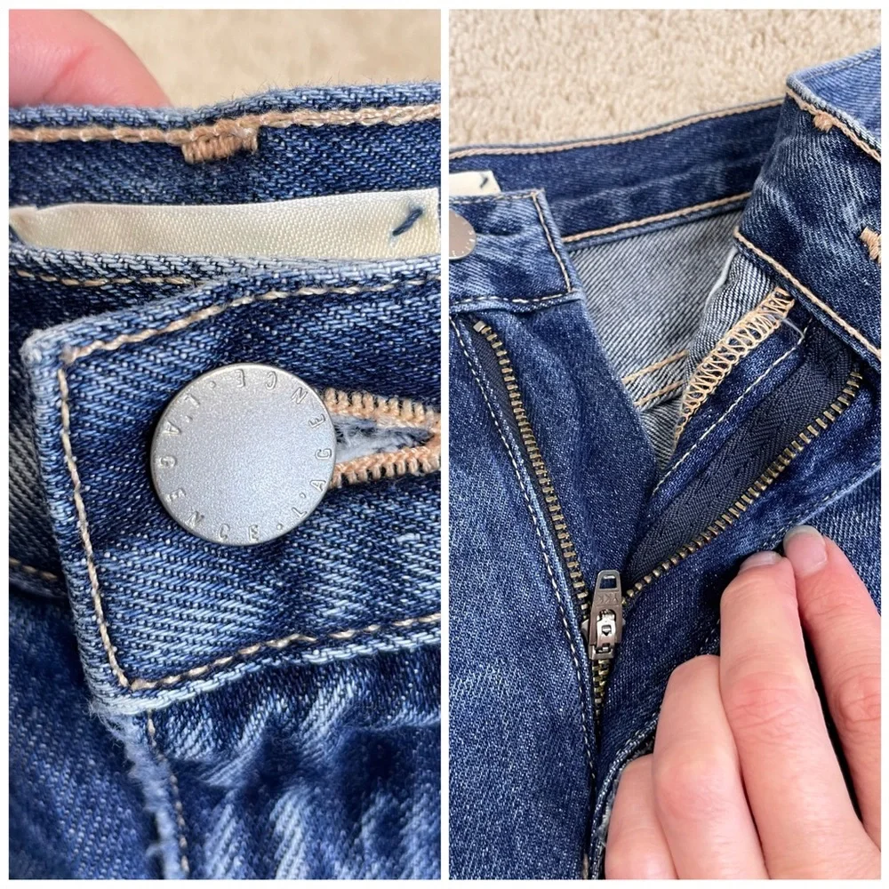 L'agence Marilyn High Rise Denim Short in Newberry - Picture 14 of 17